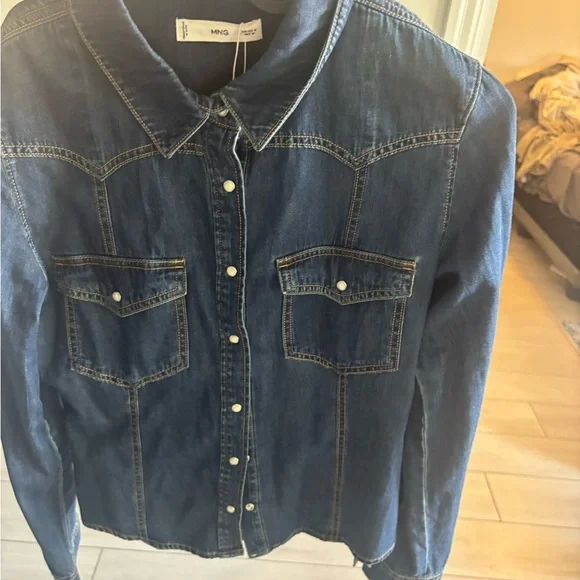 Mango Blue Jean Jacket - Picture 3 of 10